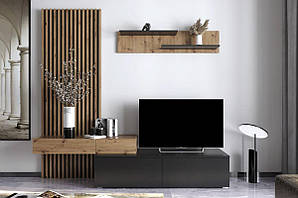 Вітальня  Ребека  дуб артизан / чорний  Гербор