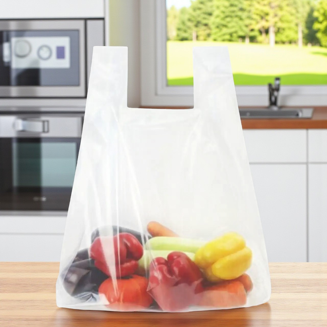 Пакет майка прозорий 35x55 см (50 мкм) 10 шт, фото 1