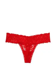 Трусики-Стрінги Victoria's Secret The Lacie Lace Thong Panty, Червоні