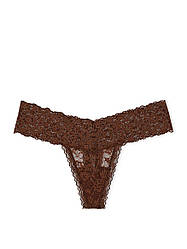 Трусики-Стрінги Victoria's Secret The Lacie Lace Thong Panty, Коричневі