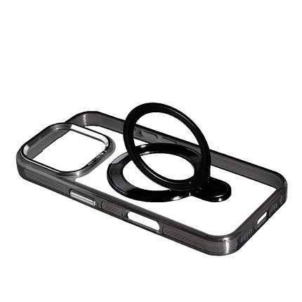 Чохол Metal Holder With Magsafe для Apple iPhone 16 Pro Black, фото 2