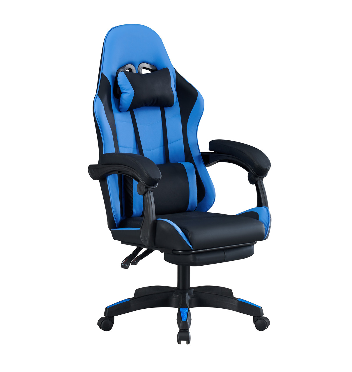 Крісло комп'ютерне Форест чорно-синє (крісло геймерське), фото 1