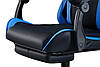Крісло комп'ютерне Форест чорно-синє (крісло геймерське), фото 5