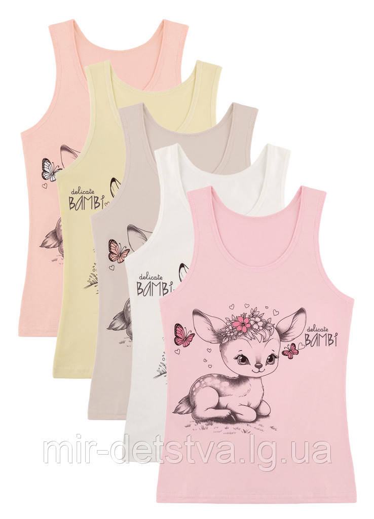 Майки дитячі для дівчаток ТМ Donella оптом р.2/3 роки (98-104 см)