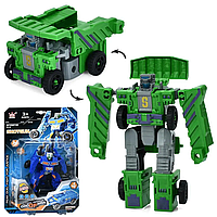 Трансформер 2в1 Робот 13см + Транспорт (самоскид/військова машина)