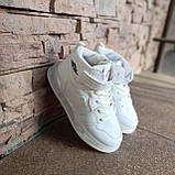 Кросівки дитячі THE BEST високі на липучці з LED підсвічуванням, колір білий, фото 2