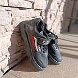 Кросівки дитячі на липучці з LED підсвічуванням, колір чорний, фото 3