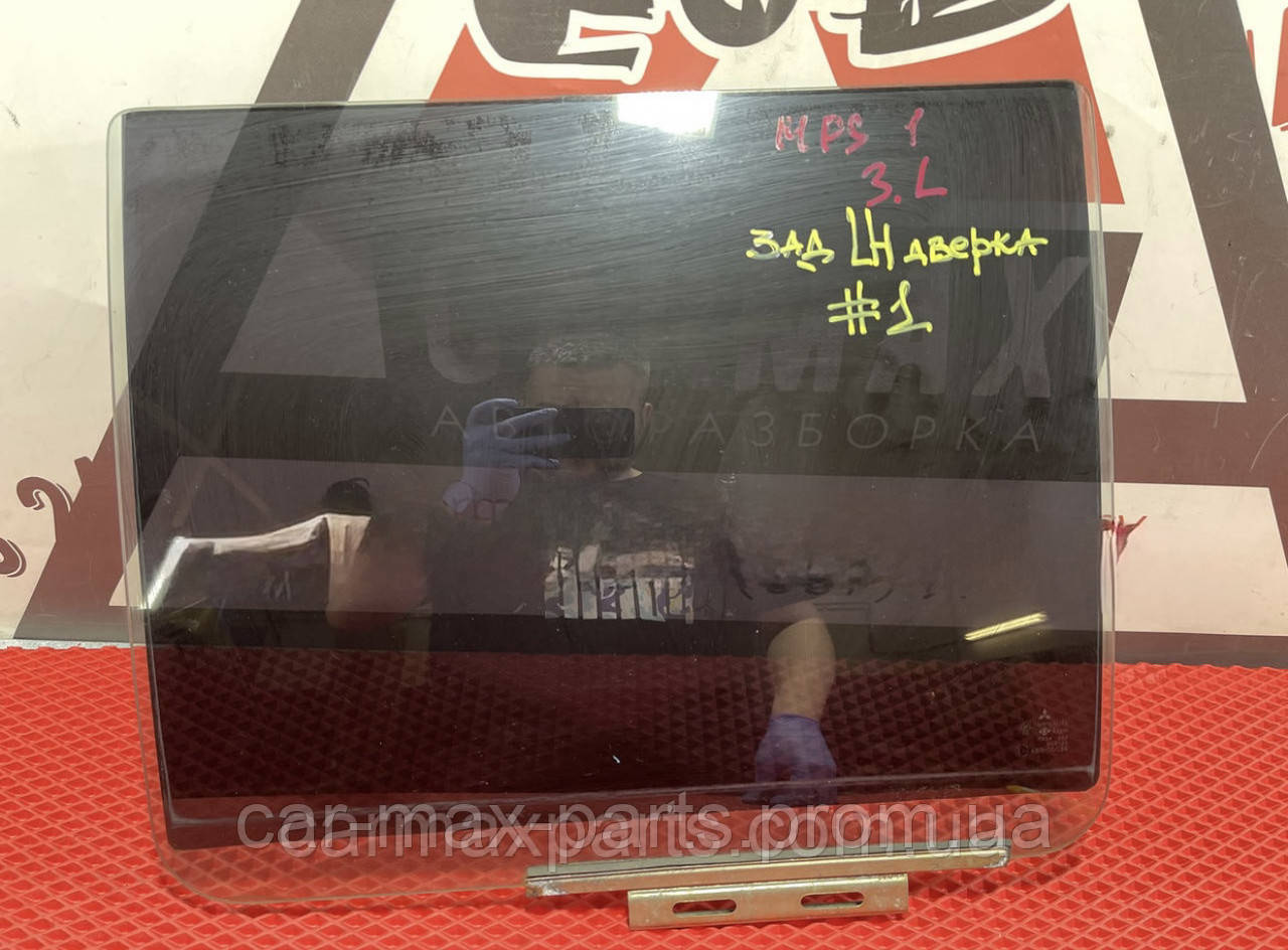 Скло задньої лівої двері Mitsubishi Pajero Sport 1 1997-2008 б/у ОРИГИНАЛ, фото 1
