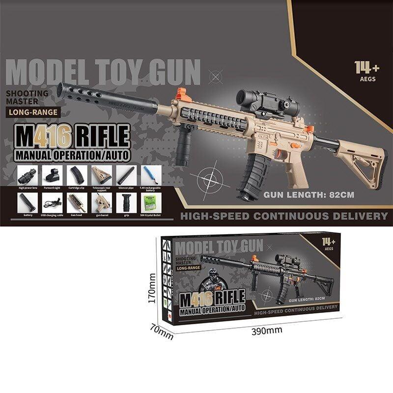 Автомат з орбізами  М 416 82 см, автоматичний та механічний принцип роботи, приціл, акумулятор