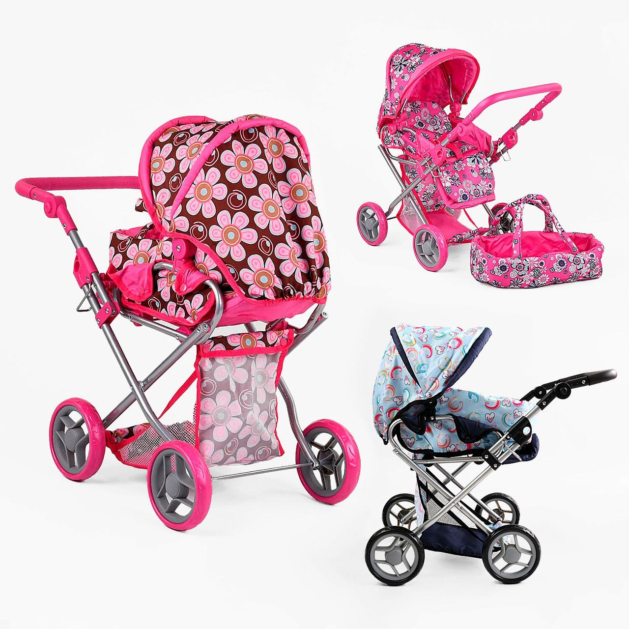 Візочок-трансформер 9346 (4) "Melobo", 3 види, алюмінієвий корпус, знімна люлька, в коробці, ВИДАЄТЬСЯ ТІЛЬКИ МІКС ВИДІВ, фото 1