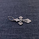 Срібний хрестик чоловічий. Православний кулон оберіг дитячий, фото 8