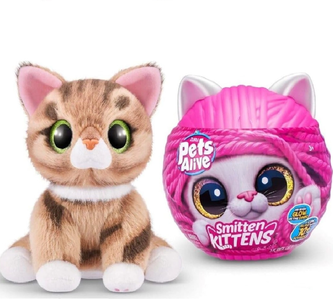 Набір сюрприз смугастий кіт Джинджер Pets alive Smitten Kittens 54296, фото 1