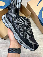 Мужские кроссовки ASICS Ассиксы Асикс Черные Термо Весна\Осень\Еврозима\Gore-Tex