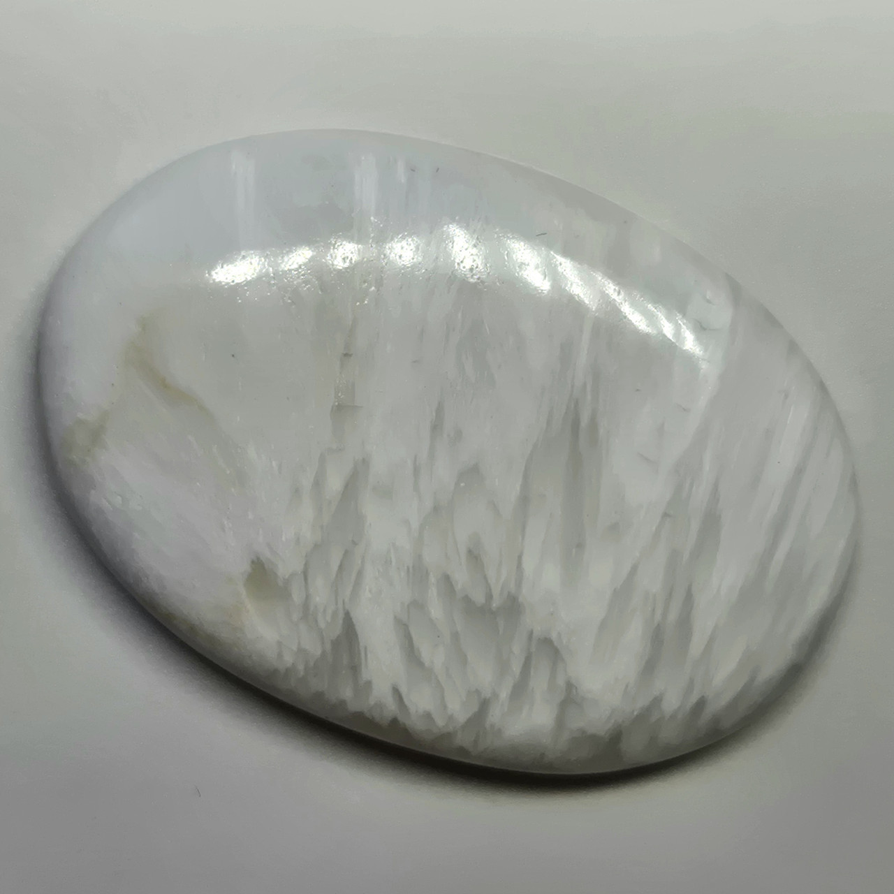 Сколецит - кабошон, природний камінь крупний кабошон для створення прикрас жіночий кулон сколецит 63 ct, фото 1