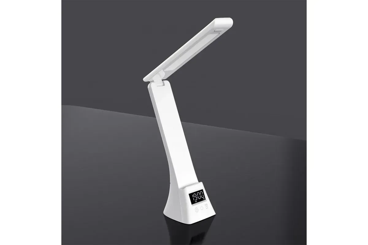 Лампа настільна LED (TYV-2088) (з годинником та бездротовою зарядкою для телефону)
