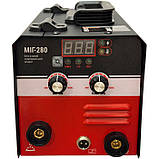 Зварювальний напівавтомат інверторний безгазовий ВАРКО МІГ-280 + проволока без газу, фото 4
