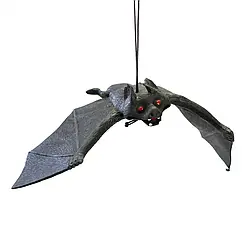 Летюча миша гумова середня – іграшка та декор на Хелловін