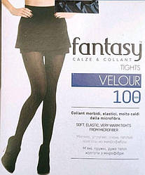 Жіночі теплі колготи «Fantasy Velour 100 Den» з мікрофібри