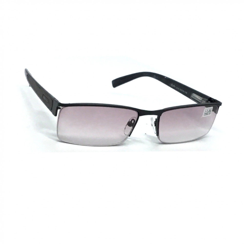 Напівоправні металеві окуляри 9131 з тонованою лінзою