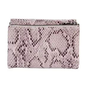 Гаманець жіночий на магніті шкіряний VERMARI 9929-202 бежевий пітон, фото 3