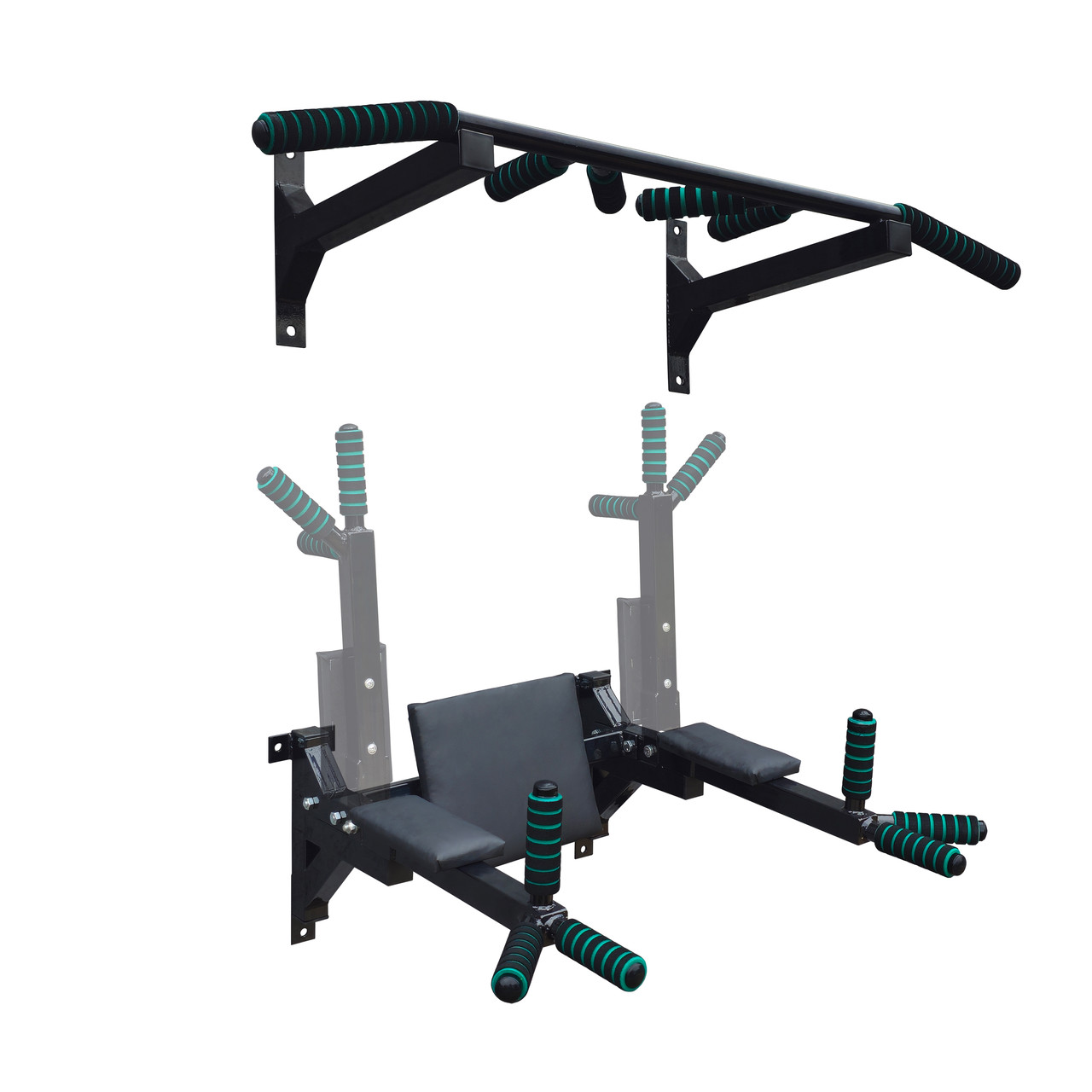 Настінні турнік та бруси. Комплект А557-ч, фото 1