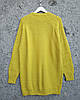 Туніка, светр подовжений жіночий жовтий (гірчичний відтінок). One Size, фото 10