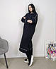 Сукня Oversize довга жіноча темно-синя. One Size, фото 6