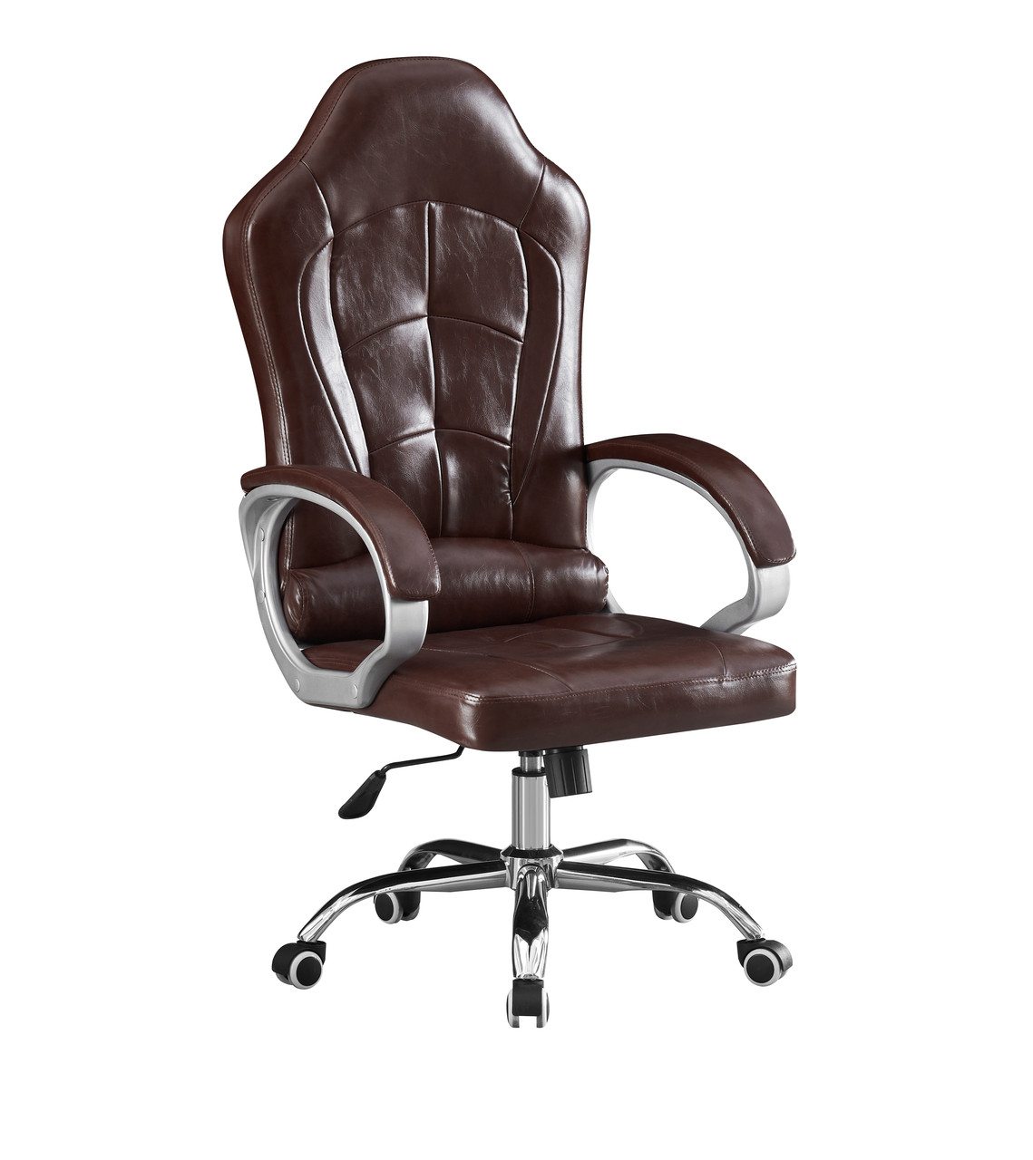 Крісло комп'ютерне Флекс темно-коричневе (крісло геймерське), фото 1