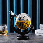 Набір для віскі Malatec 22553 — графин-глобус 850 мл, склянки, камені, фото 7