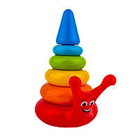 Іграшкова пірамідка Равлик Technok Toys 5255 пластик 4 кільця 20 см різнобарвний