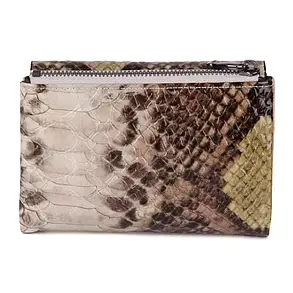 Гаманець жіночий на магніті шкіряний VERMARI 9929-1306 бежевий пітон, фото 2