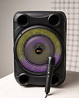 Портативна колонка Sing-e мікрофон, RGB підсвічування ПП8036