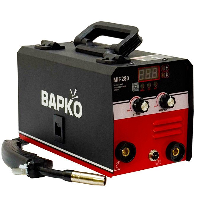 Зварювальний напівавтомат інверторний безгазовий ВАРКО МІГ-280 + проволока без газу, фото 1