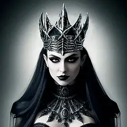 Корона косплей Ворон, готичний стиль, срібло антик, Хелловін