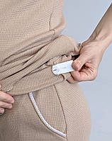 Піжама для вагітних зі штанами WAFFLE (капучино), фото 7