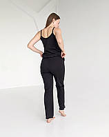 Піжама для вагітних і годуючих мам зі штанами (чорний), фото 5