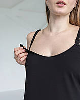 Піжама для вагітних і годуючих мам зі штанами (чорний), фото 7