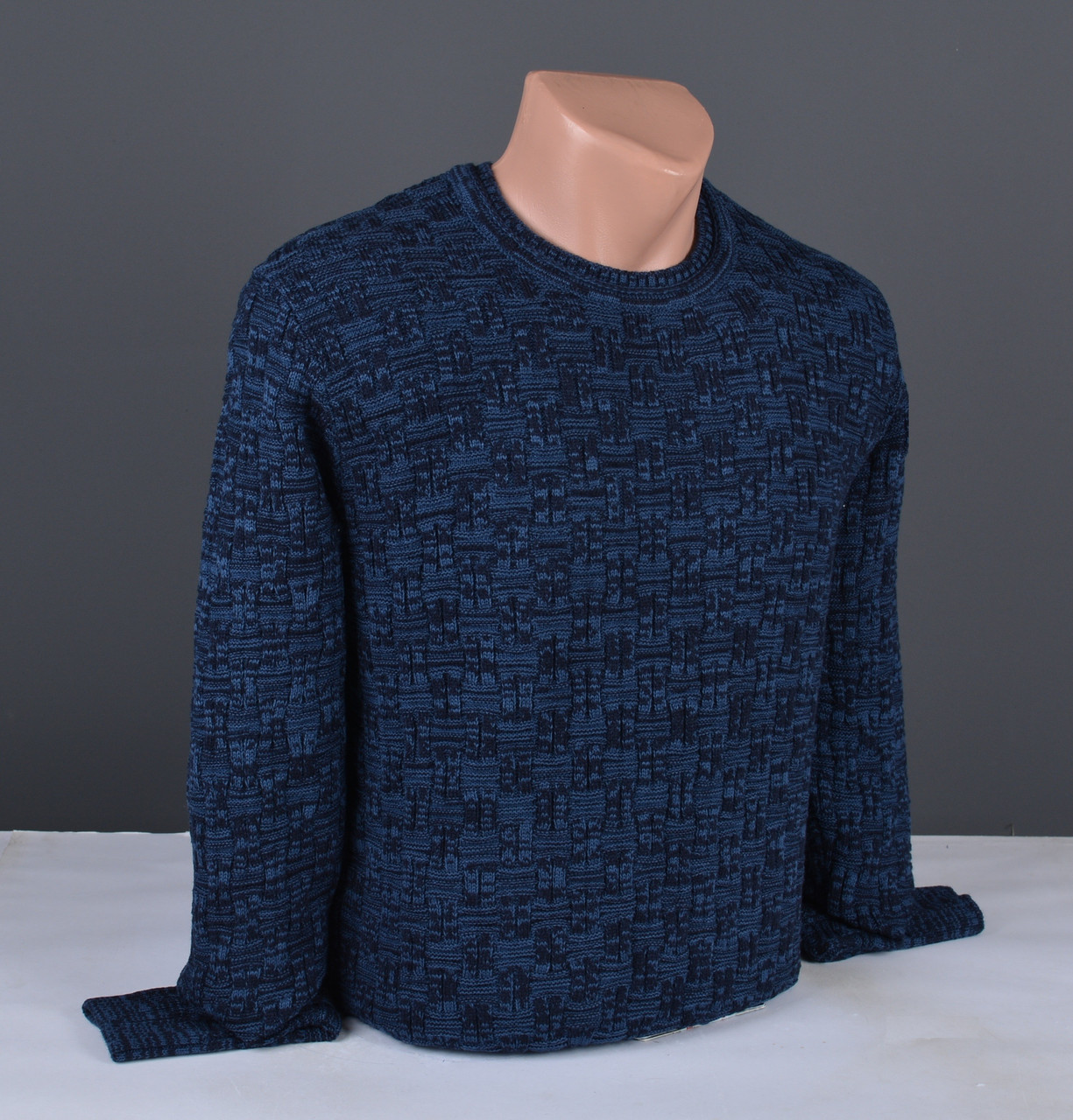 Чоловічий джемпер синій | Чоловічий светр Туреччина 9354, фото 1