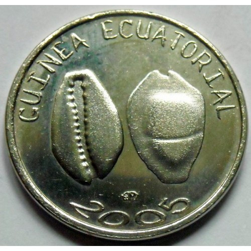 Екваторіальна Гвінея 1500 франків = 1 Африка 2005  Нікель-сталь, 7.32g, ø 26mm №2193, фото 1