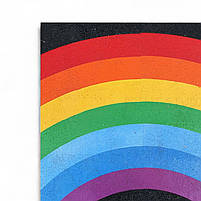 Сучасна картина яскрава веселка 7 кольорів Декор в інтер'єр Друк на полотні 60х46см, фото 4