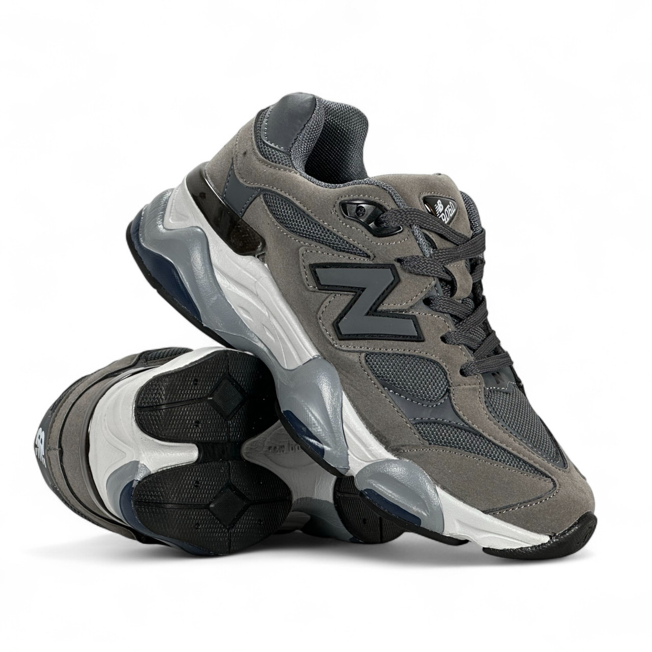 Жіночі стильні кросівки замша і текстиль сірі демісезонні