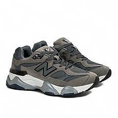 Жіночі стильні кросівки замша і текстиль сірі демісезонні, фото 4