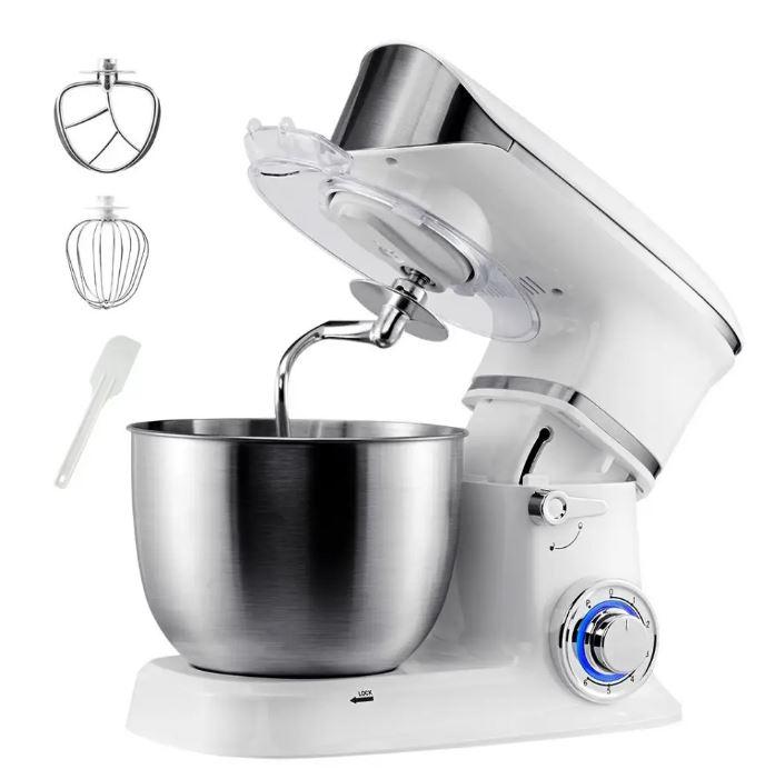 Планетарний міксер з чашею 6л, 1200 Вт, Hoffmans HM-8080 Кухонний тістоміс міксер Кухонний комбайн