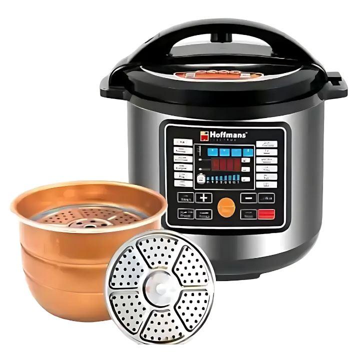 Мультиварка Hoffmans HM-720, знімна чаша 12 л, антипригарне покриття, сенсорне керування, 2000 Вт, дисплей