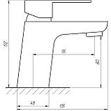 Змішувач для умивальника Globus Lux Milano GLM-0101, фото 5