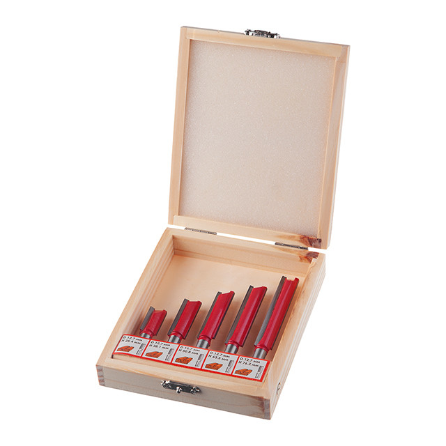 Набір фрез пазових прямих, 5 шт. INTERTOOL HT-0075, фото 1