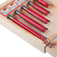 Набір фрез пазових прямих, 5 шт. INTERTOOL HT-0075, фото 4