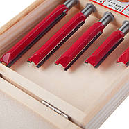 Набір фрез пазових прямих, 5 шт. INTERTOOL HT-0075, фото 5