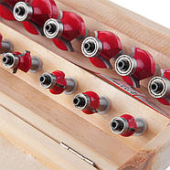 Набір фрез кальовочних, 12 шт. INTERTOOL HT-0077, фото 6