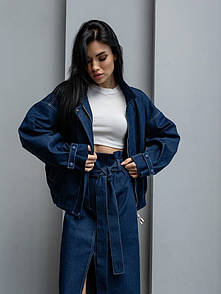 Жіночий бомбер джинсовий VOLSAR MKVS5019-1